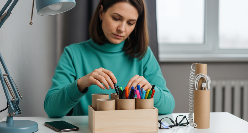 Простые втулки заменяют дорогие органайзеры и помогают навести порядок без лишних трат