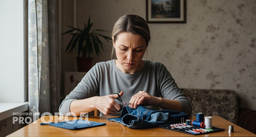 Вместо выбрасывания старых джинсов хозяйки делают из них нужные вещи и экономят семейный бюджет