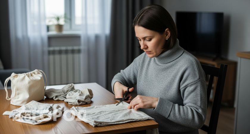 Не выбрасывайте старые простыни — превратите их в незаменимые помощники всего за несколько минут