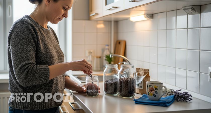 Бабушка показала куда ставить банки в шкафу и теперь вещи пахнут свежестью месяцами
