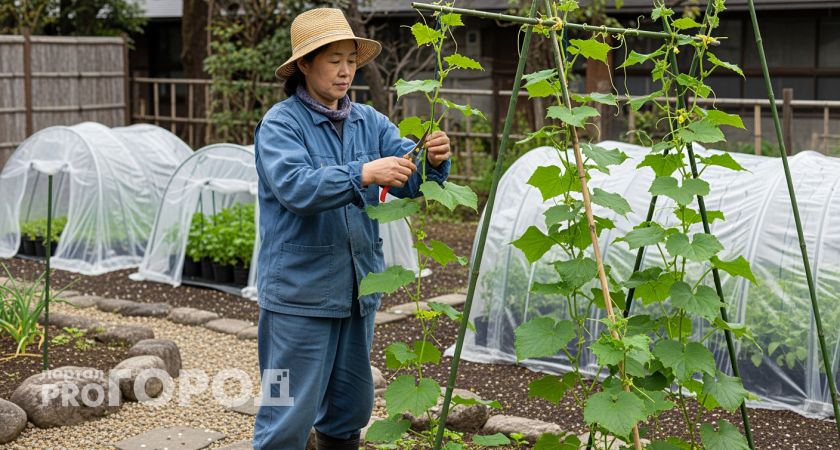 Японский способ посадки огурцов превратил мою грядку в конвейер: собираю урожай до самых морозов