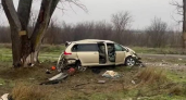 58-летняя пассажирка Toyota Sienna погибла после опрокидывания в кювет на трассе Ростов-Волгодонск