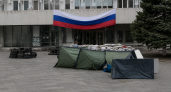 Палаточный лагерь у Дома профсоюзов в Ростове оказался декорацией для сериала
