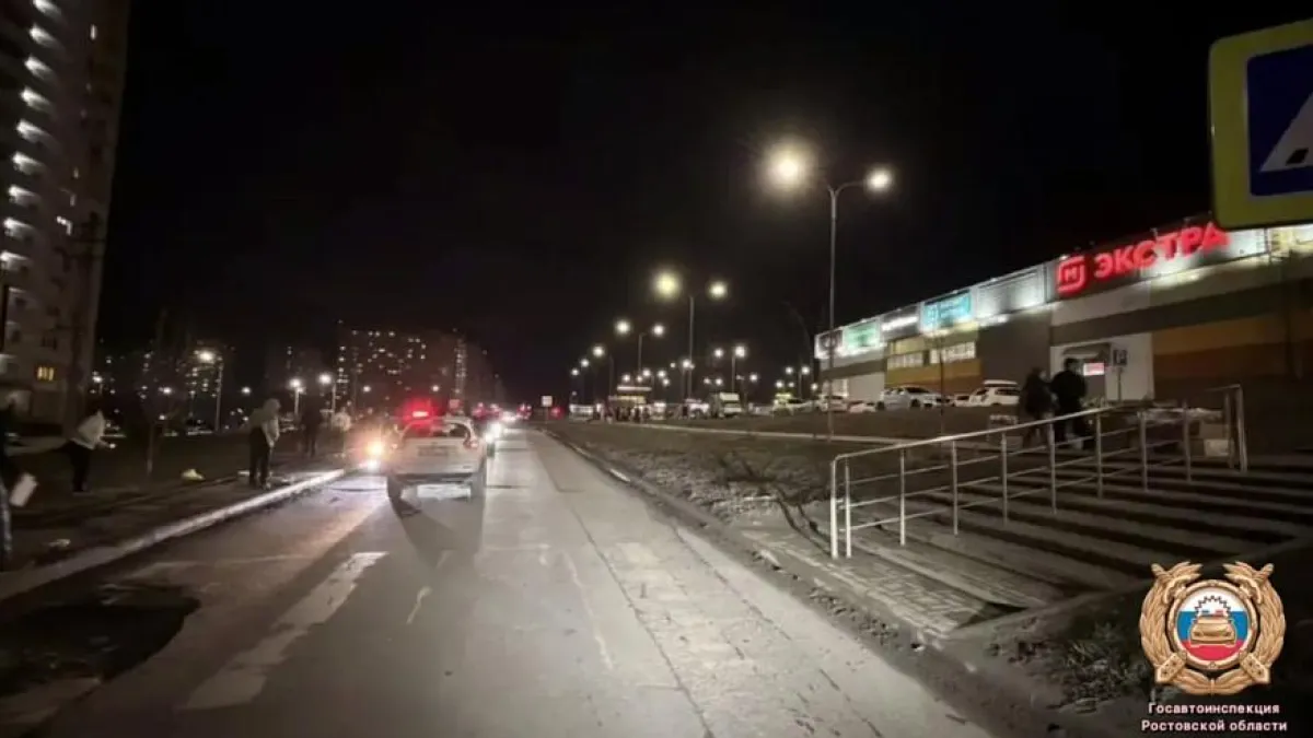 Nissan сбил двух пешеходов на переходе в Ростове