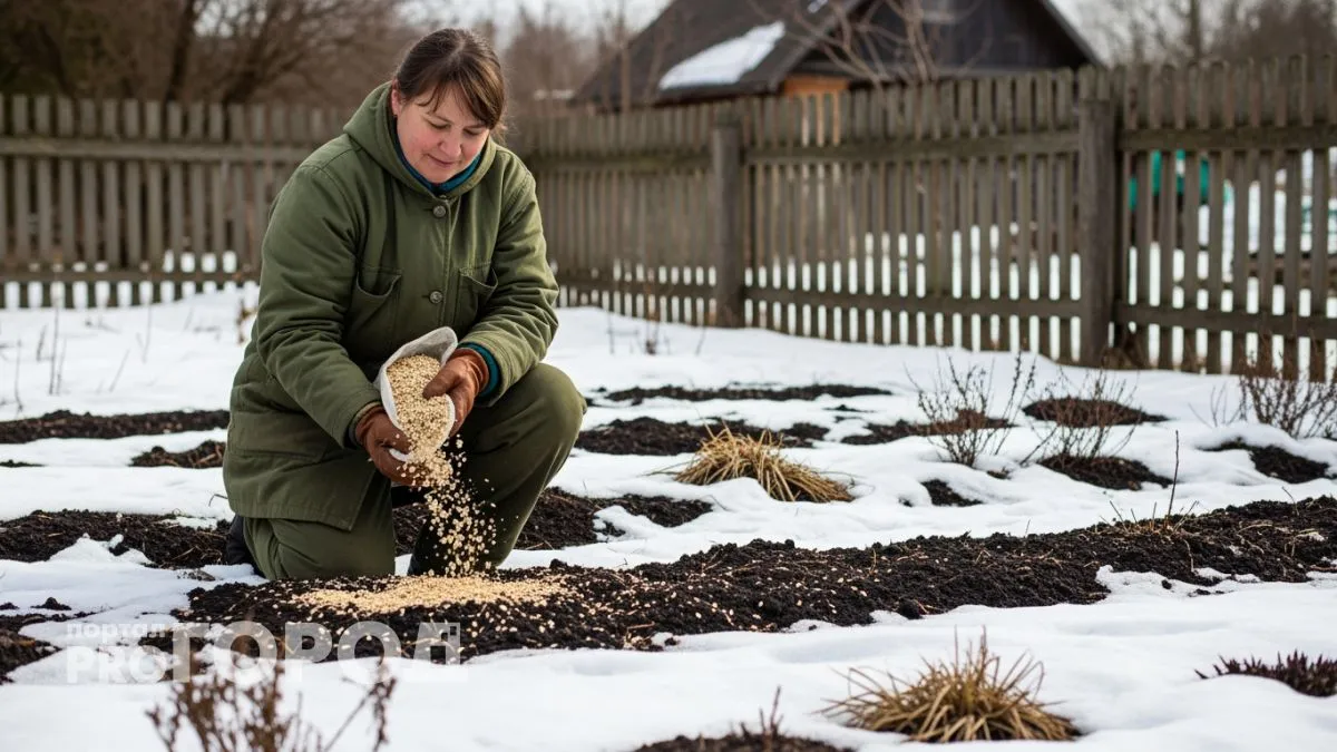 Беру дешевую крупу в магазине и разбрасываю по огороду зимой — весной земля как после навоза