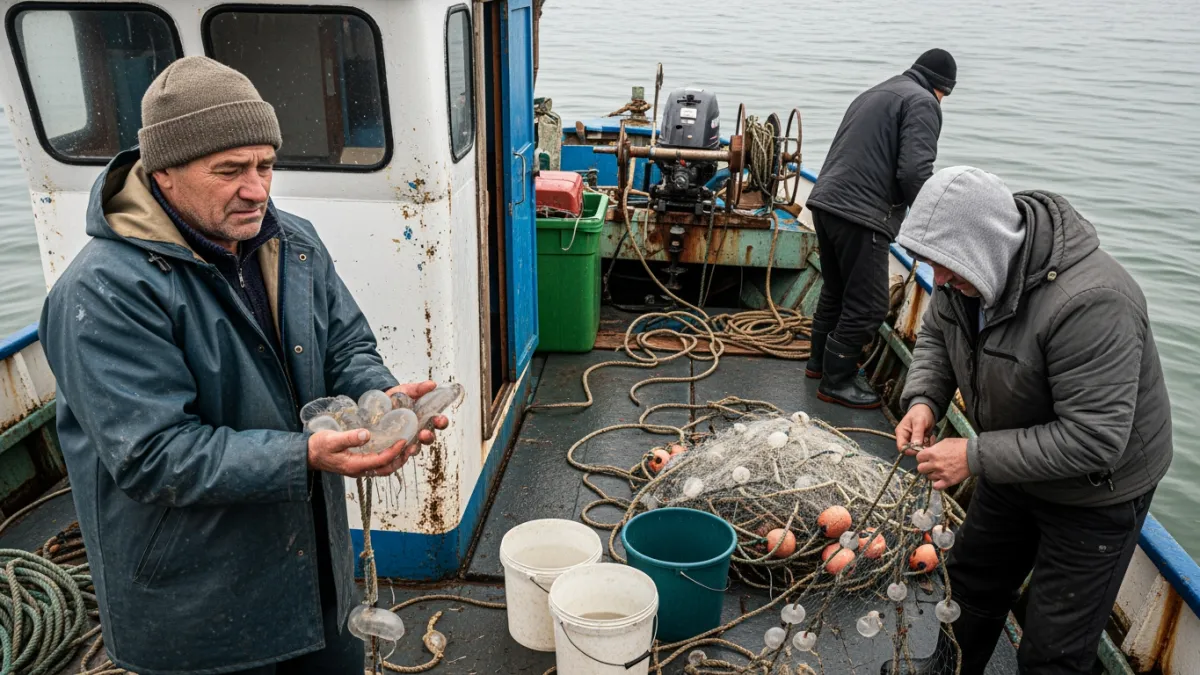 Медузы «съели» два месяца рыбного сезона в Азовском море