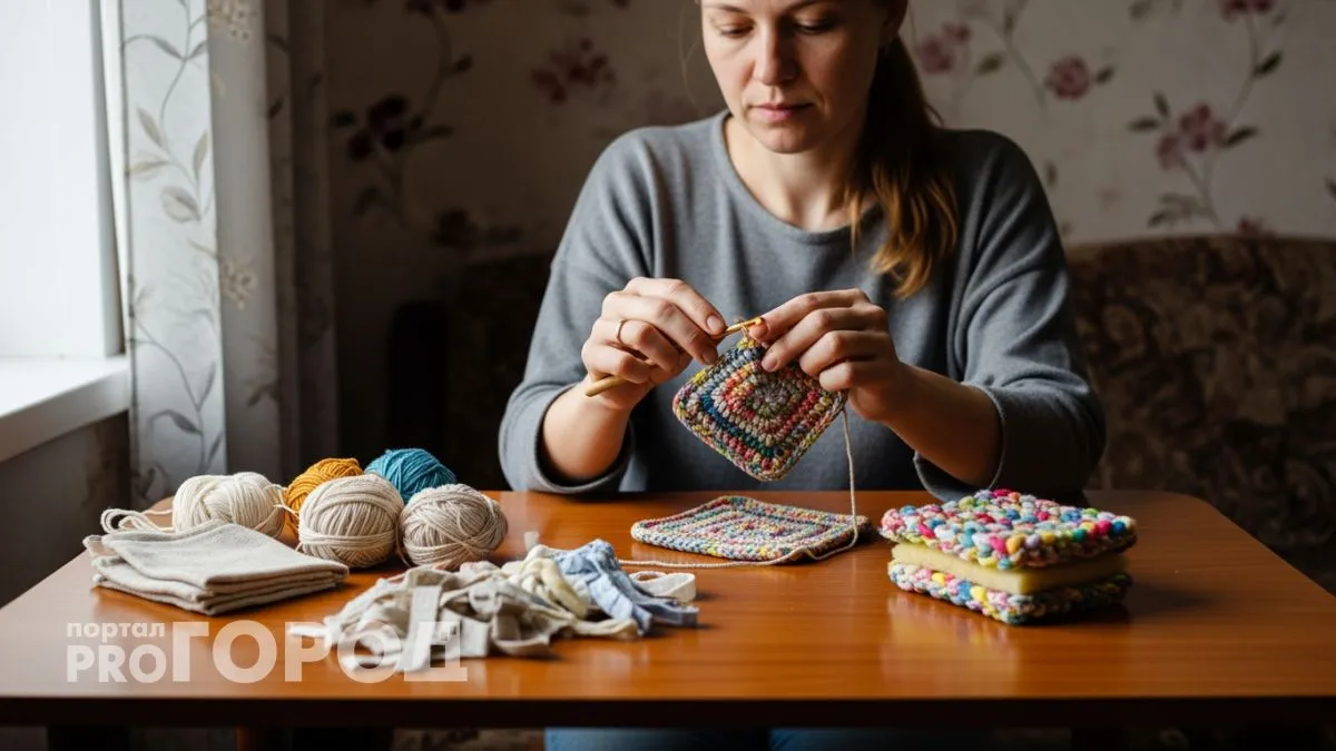 Подруга научила превращать моточки пряжи в домашние помощники и теперь магазин посещаю реже