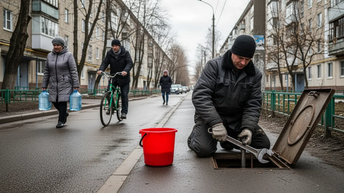 Крупная авария оставила весь Зерноград без воды на целый день