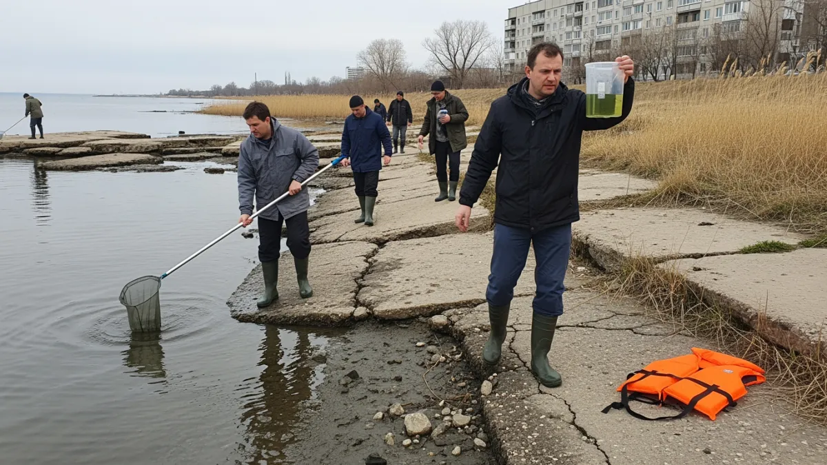 Токсичные водоросли захватили 90% Азовского моря