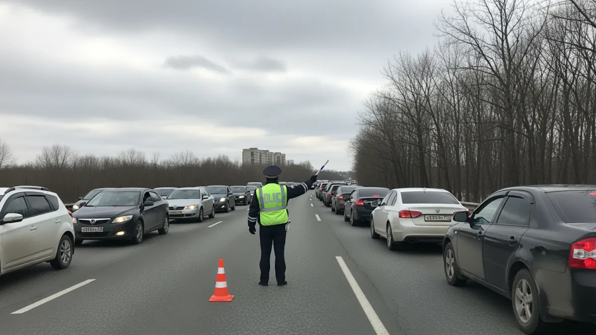 25-километровая пробка парализовала трассу в Красносулинском районе