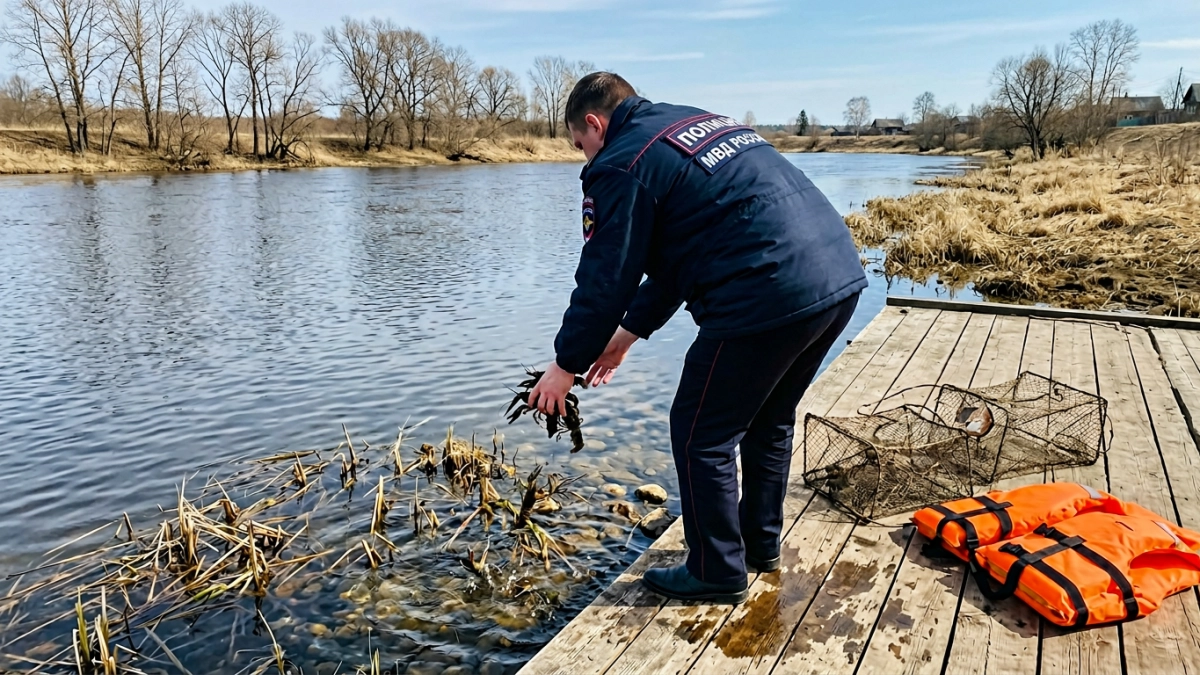 За день ростовские полицейские вернули в водохранилища 9 тысяч раков