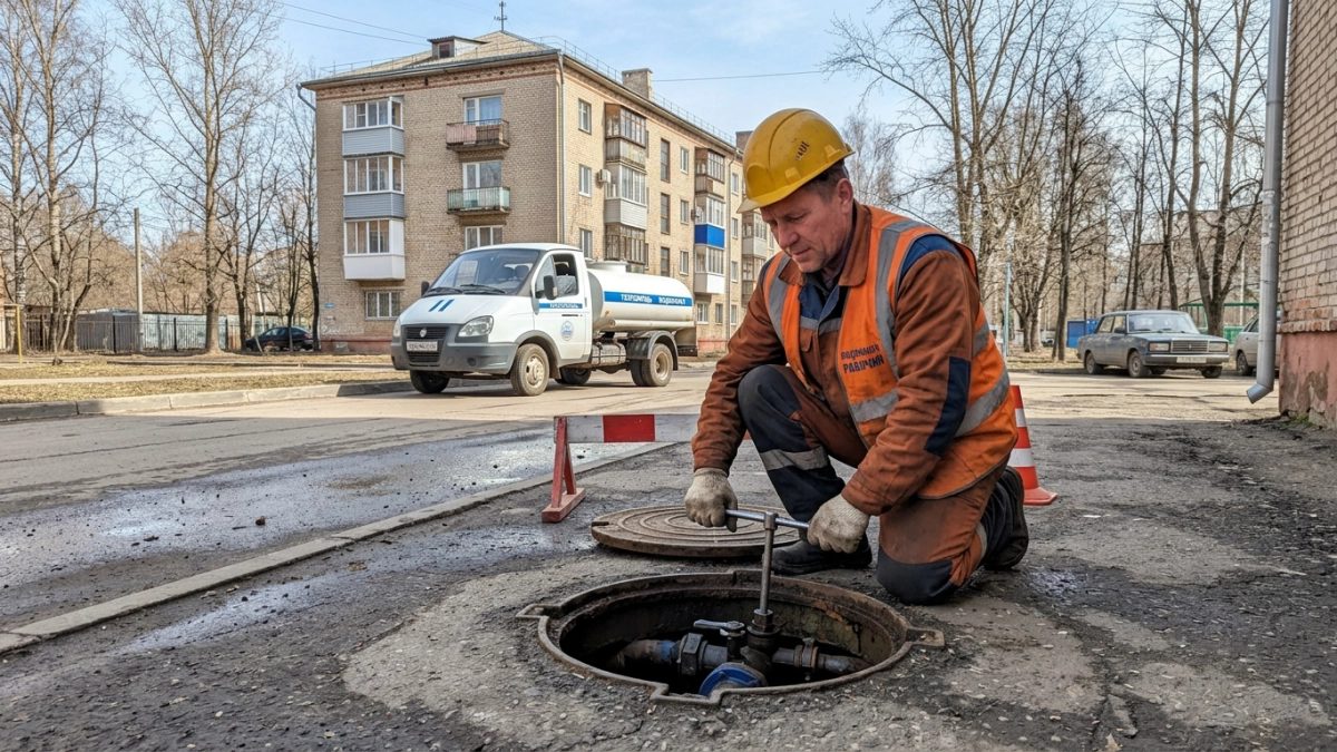 Порыв водовода оставил часть станицы Багаевской без воды до вечера