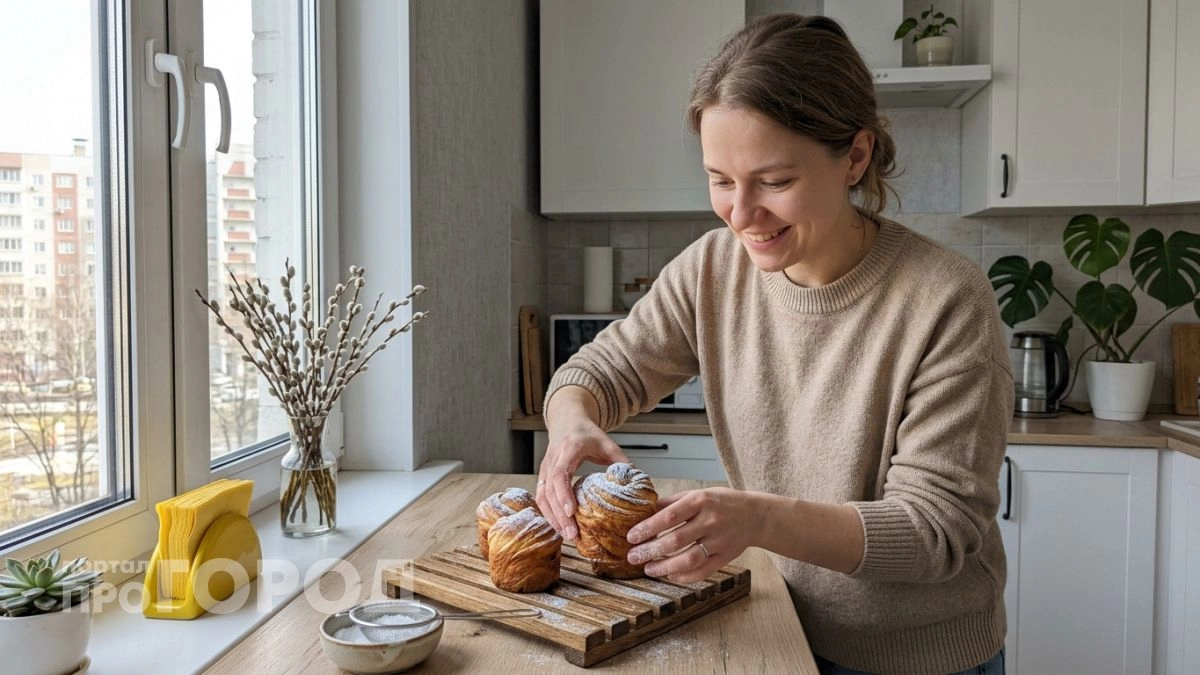 Перешла на краффин к Пасхе 2026 и забыла про сухие куличи — слоистый, нежный и мягкий даже через неделю