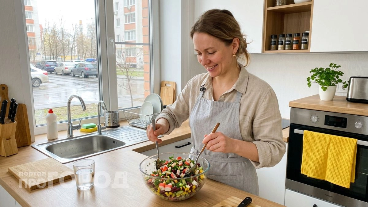 Три продукта из холодильника, ни минуты у плиты — этот салат теперь просят на каждый семейный ужин