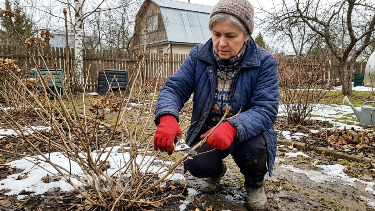 Одно простое правило обрезки гортензии осенью — и летом соцветия вырастают размером с голову ребёнка