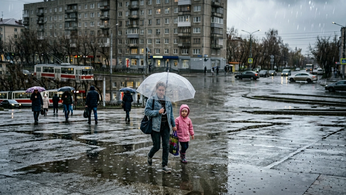 Свинцовые тучи над Ростовом: ливни с грозами продлятся до утра