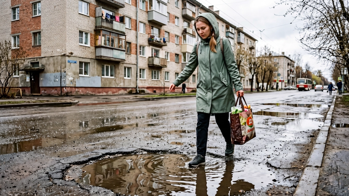 Левенцовку затопило после ливня: ямы скрылись под водой, ливнёвка не справляется