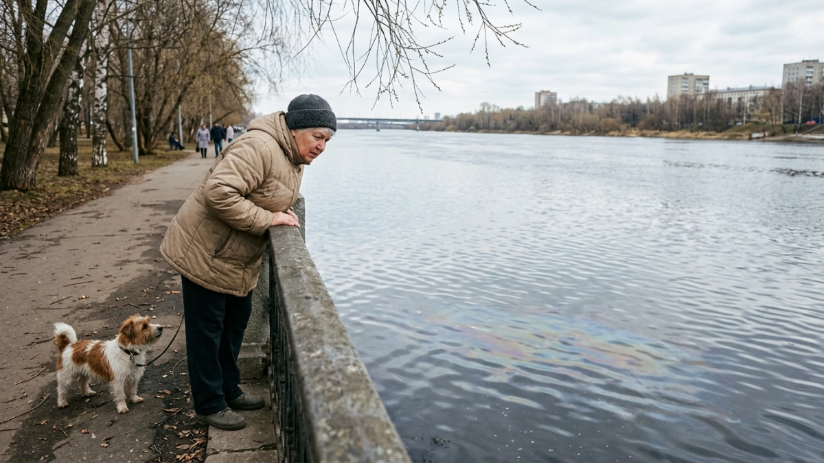 Жительница Ростова обнаружила мазутное пятно на Дону с «жуткой вонью»