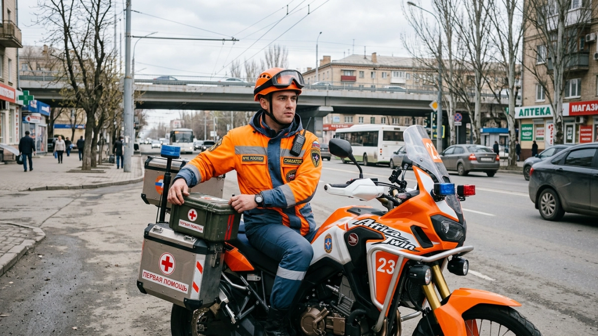 МЧС открыло мотосезон в Ростове: 8 мотоциклов и квадроциклы на улицах