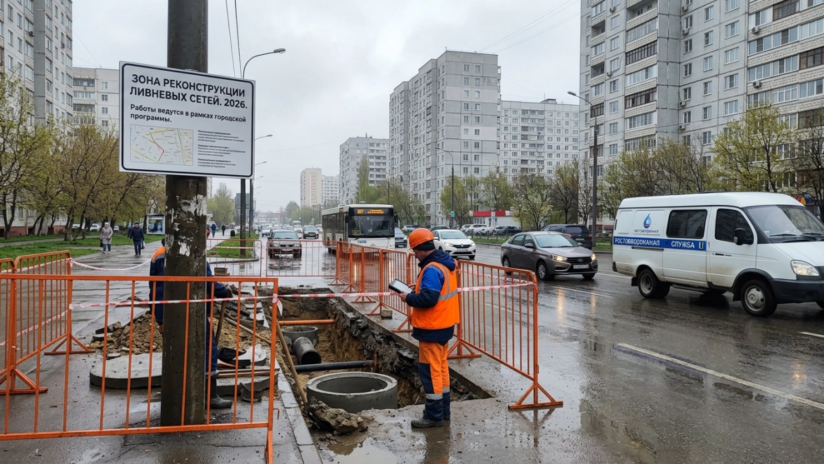 С осени 2026 года Ростов введёт тариф на отвод дождевой воды