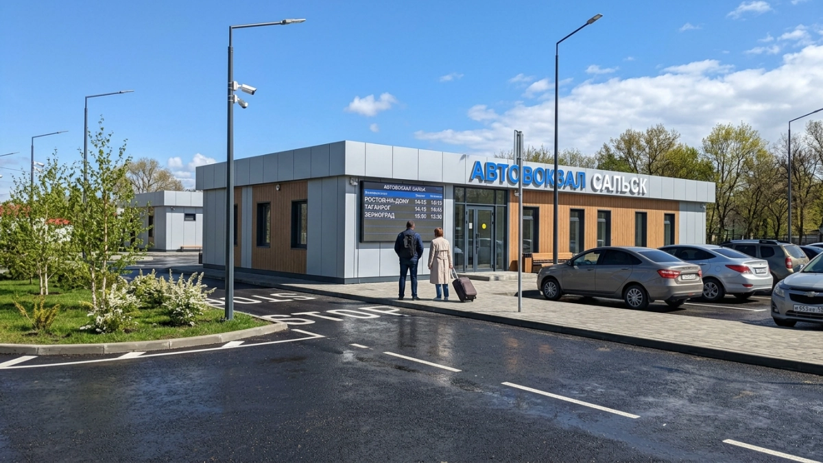 В Сальске открылся новый автовокзал на месте снесённого аварийного здания