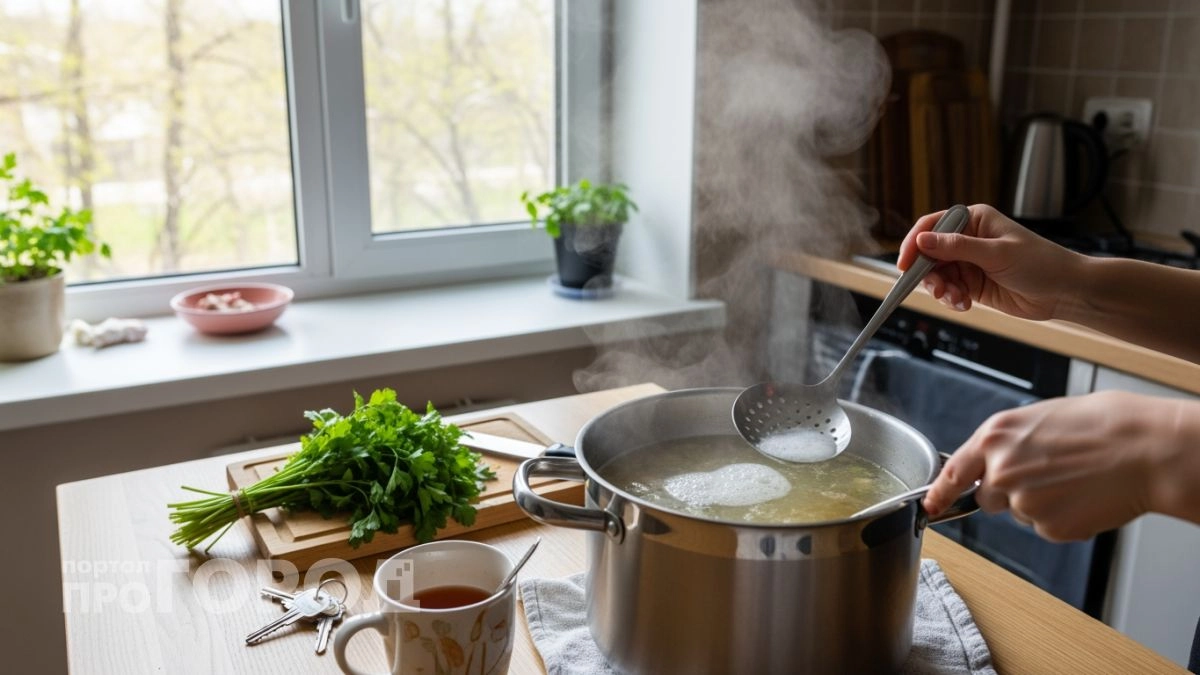 Перестала тратить время на снятие пенки при варке мяса: вот как добиться идеальной прозрачности бульона