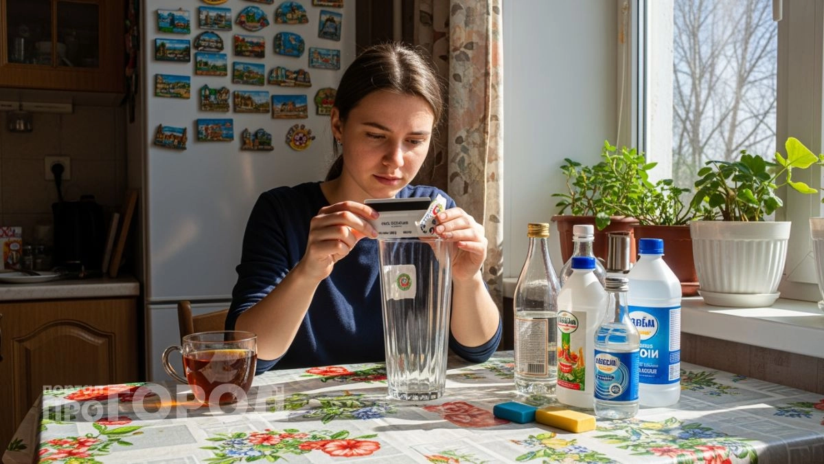 Больше не нужно мучиться с липкими следами: один копеечный лайфхак поможет очистить посуду за пару секунд