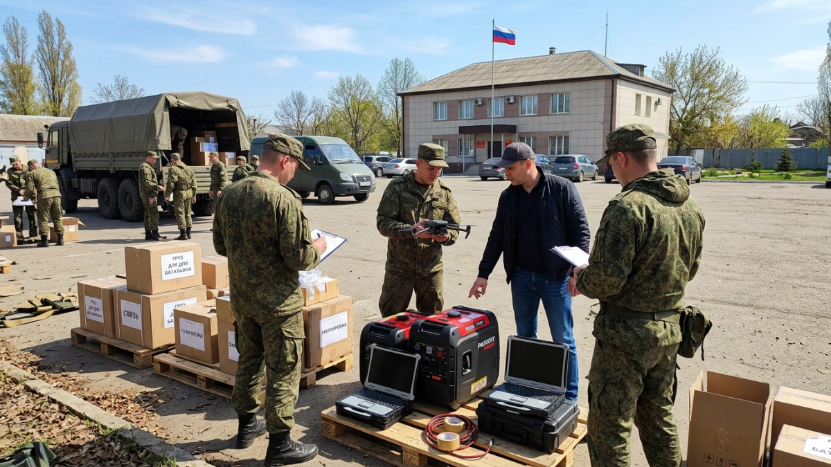 Батальон «Ростов» получил дроны и генераторы от губернатора Слюсаря