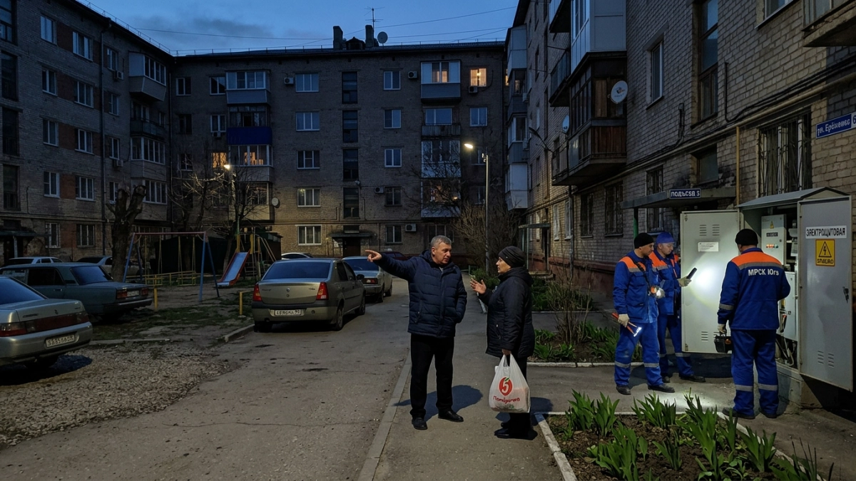 Два района Ростова-на-Дону остались без света после аварии на линии