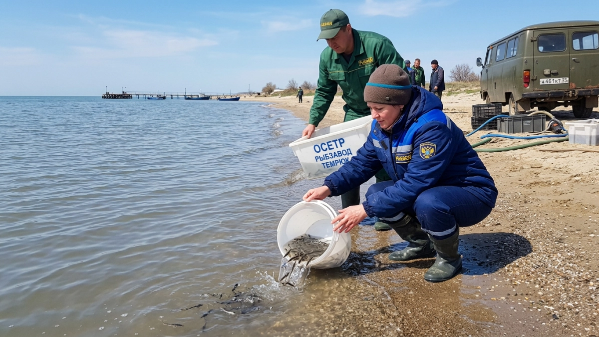 В Азовское море выпустят 4,5 миллиона мальков осетра