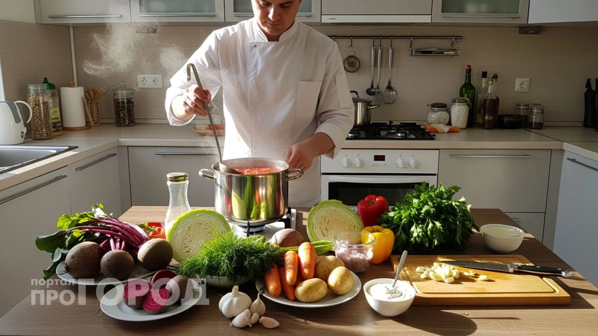 Секрет правильного борща раскрыт в кулинарной книге 1952 года: добавьте этот ингредиент для яркости цвета