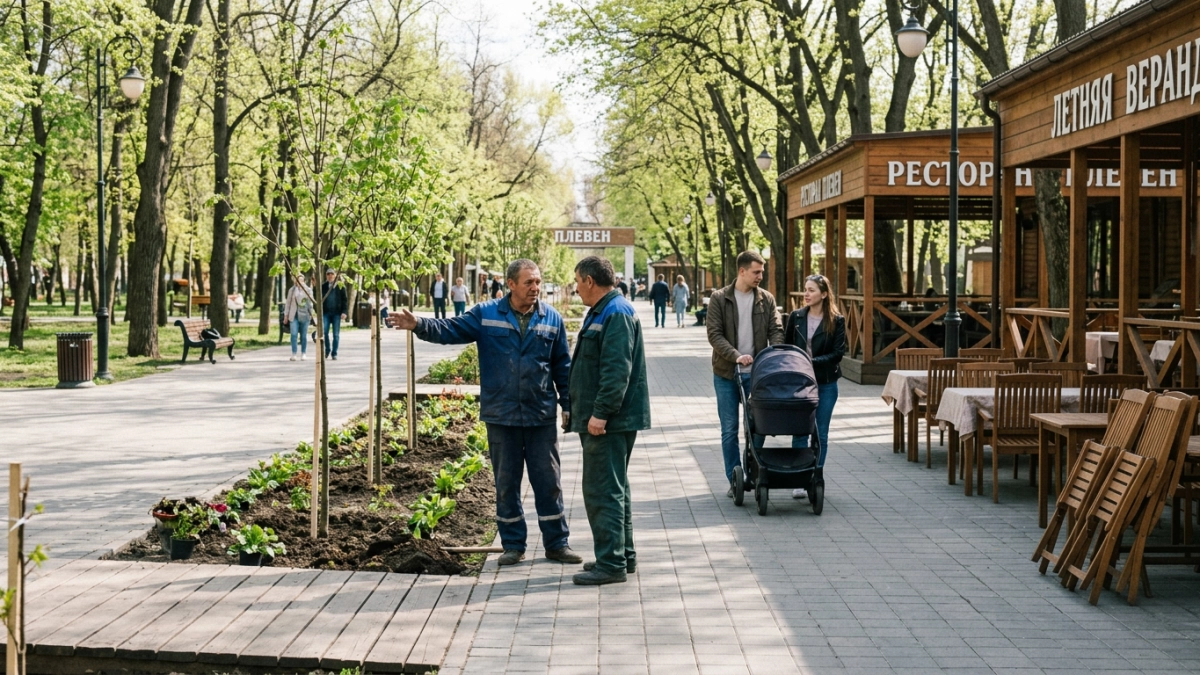 Арендатор парка «Плевен» оспаривает штраф за летние площадки на газонах