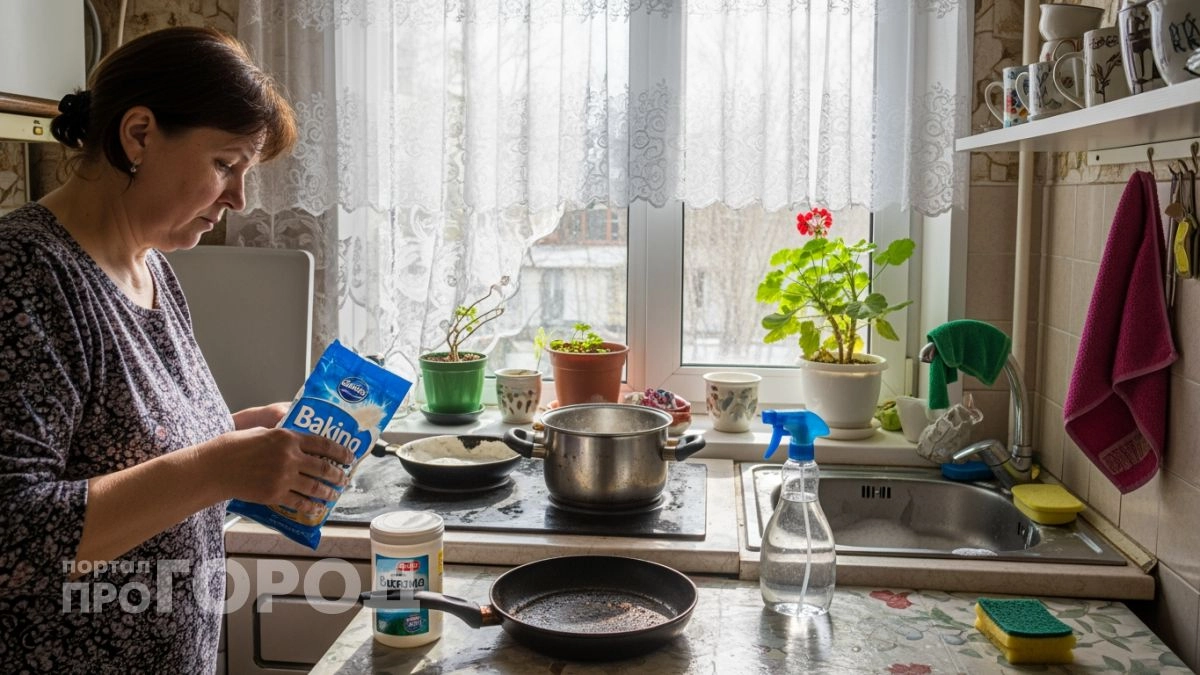 Больше не нужно тереть нагар часами: достаточно смешать два продукта с кухни чтобы жир сошел как пленка