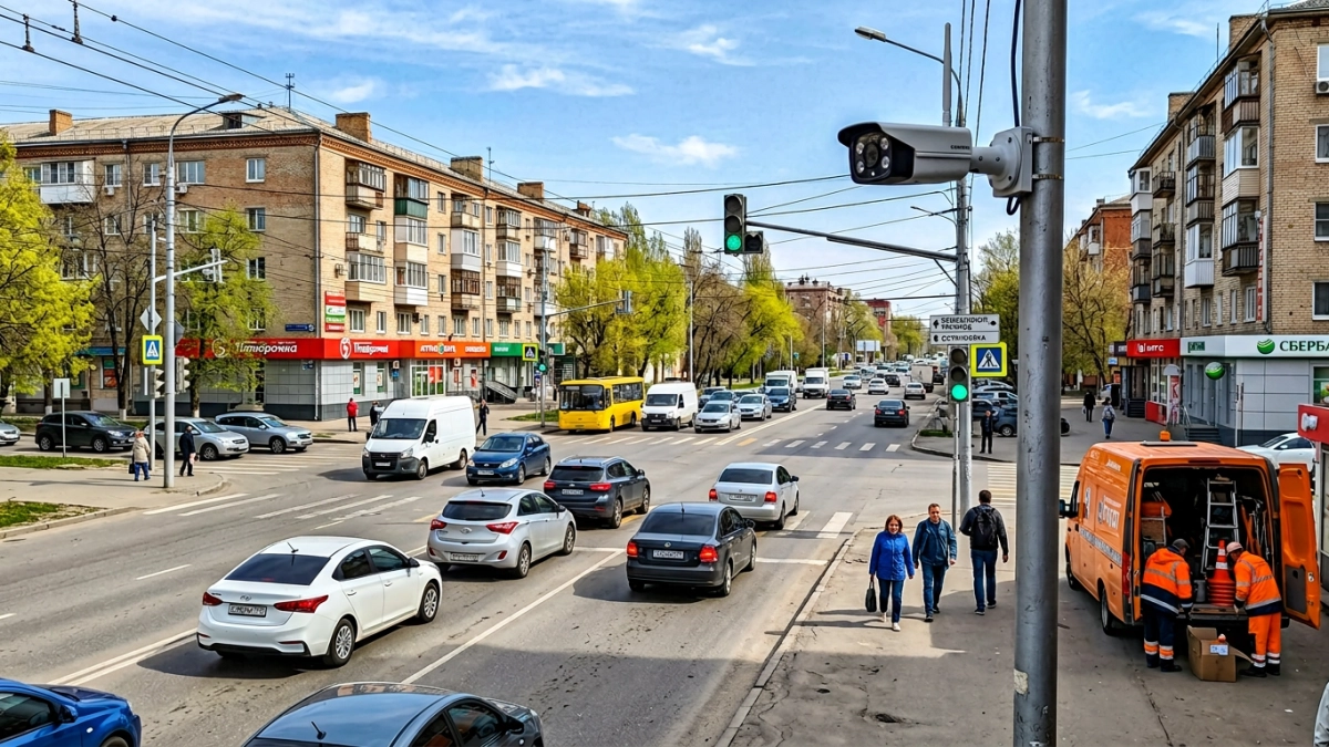 В Ростовской области запустят 85 ИИ-камер для мониторинга аварий и пробок