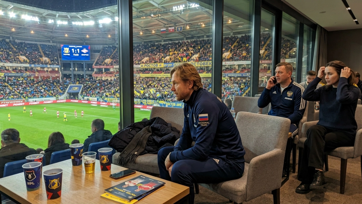 Карпин следит за «Ростов» — «Спартак» из VIP-ложи своего бывшего клуба