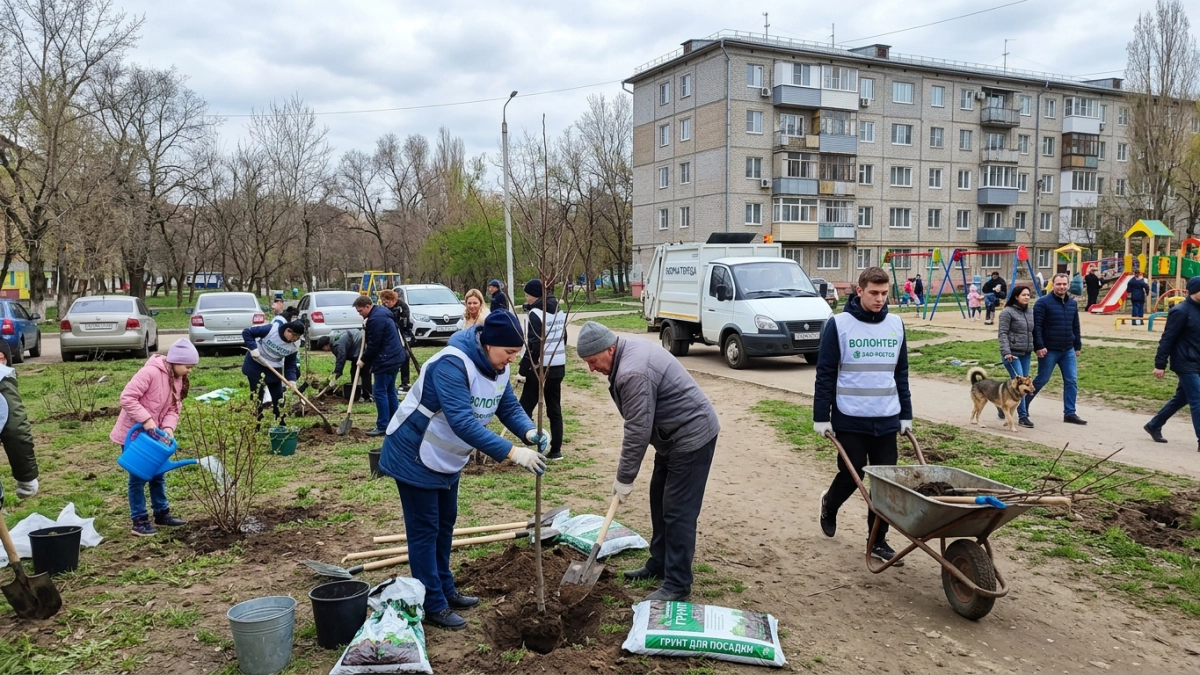 25 тысяч деревьев высадят в Ростовской области за один день