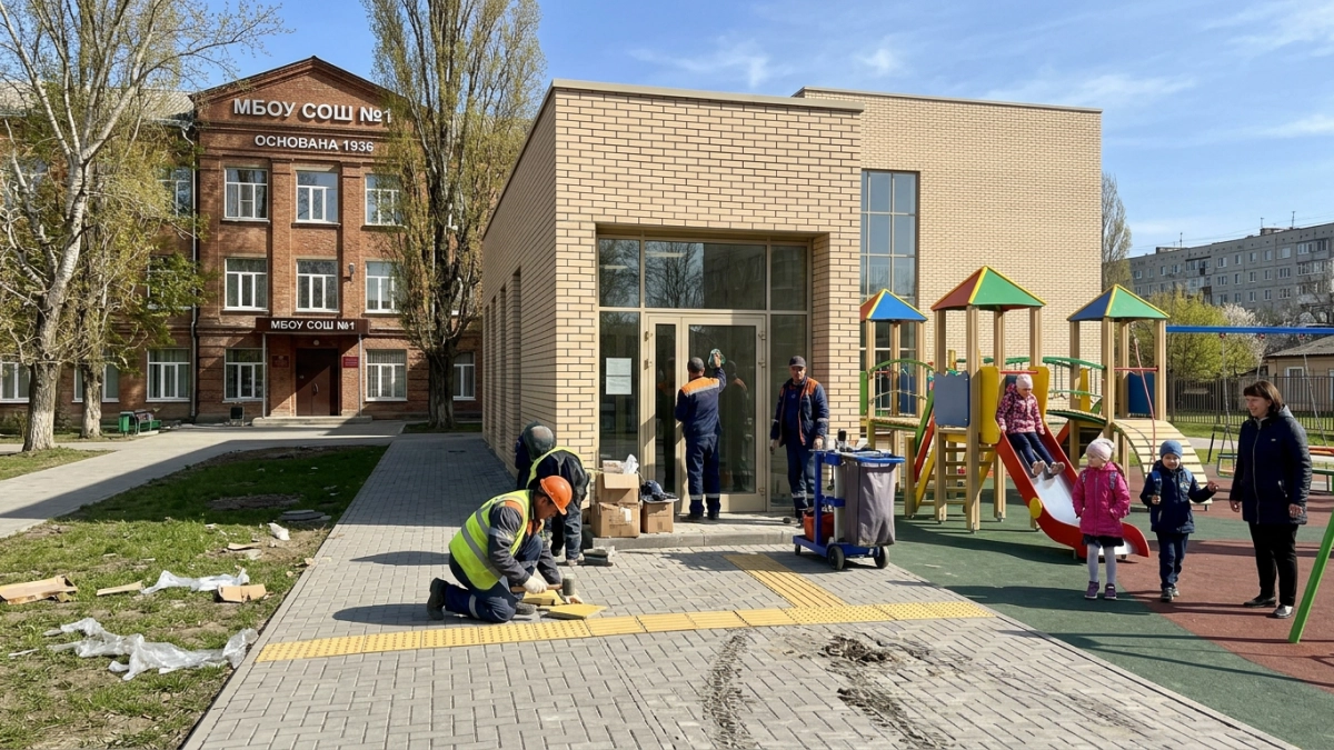 В Красном Сулине школа 1936 года получила пристройку для 100 учеников