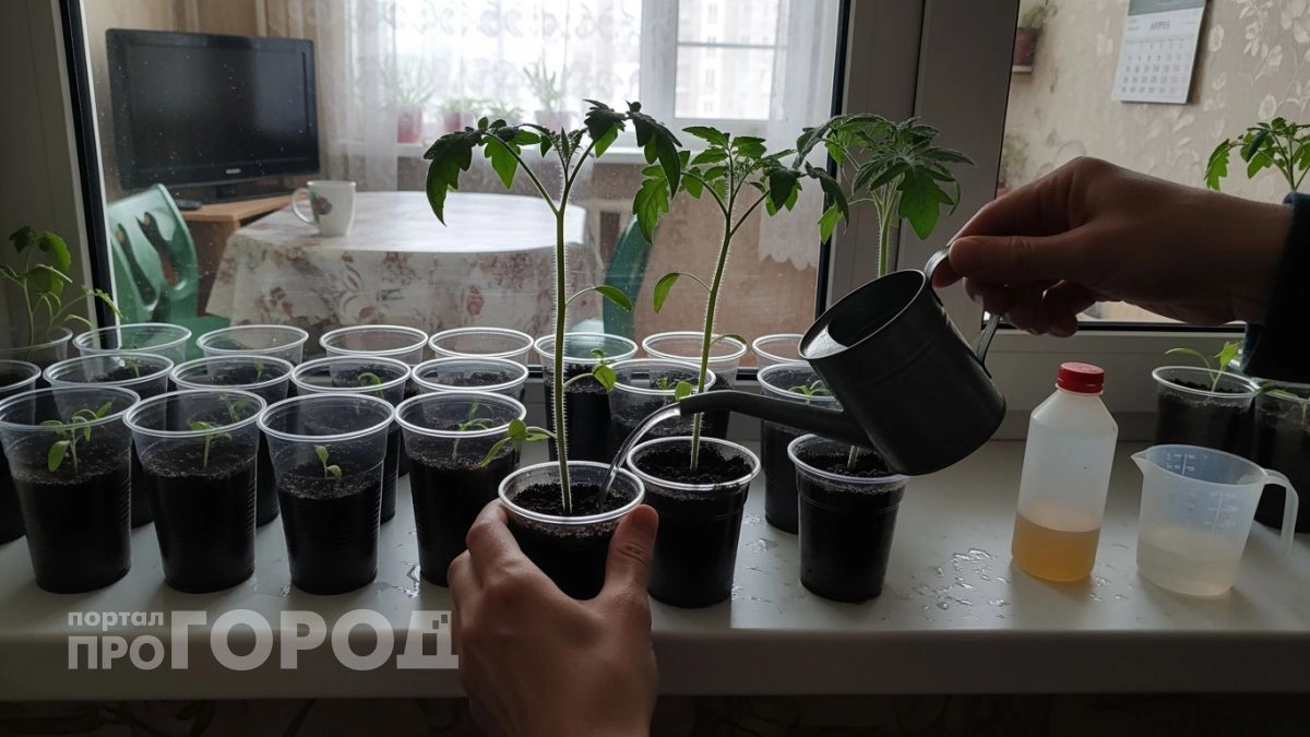 Перестаньте заливать рассаду томатов обычной водой: одна добавка из аптеки превратит стебли в мощные стволы