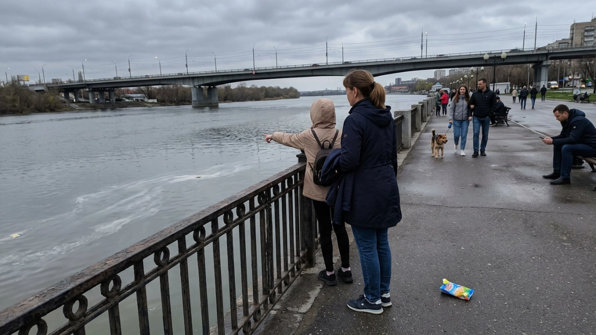 Белые разводы у Темерницкого моста: Дон снова загрязнён