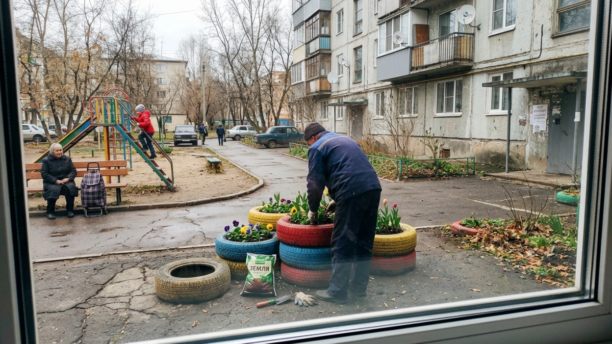 Лебеди из покрышек во дворе грозят штрафом до 5000 рублей