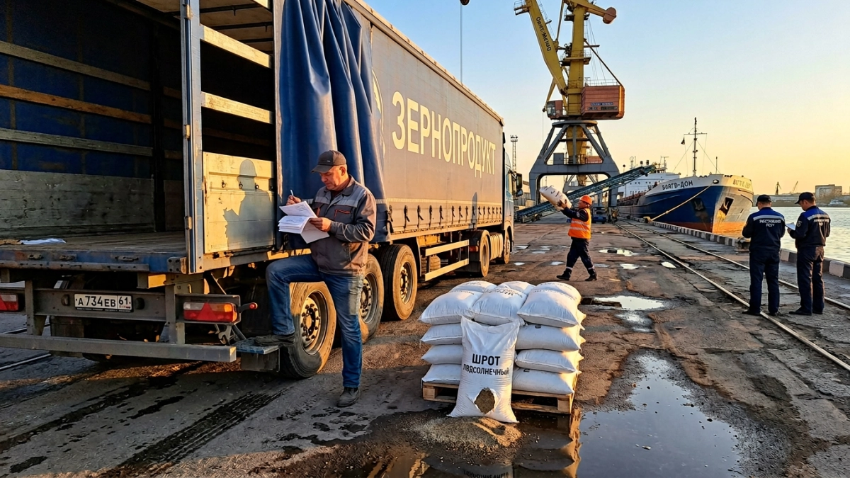 Ростовская область отправила в Турцию 2,7 тыс. тонн подсолнечного шрота