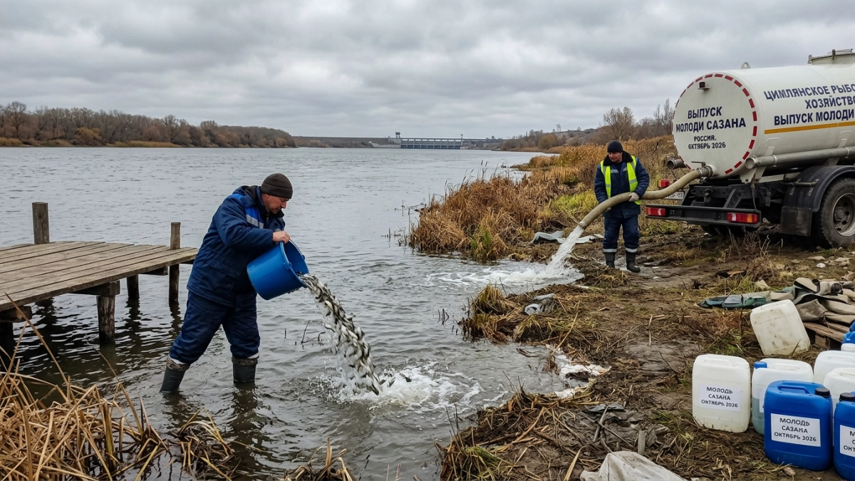 858 тысяч мальков сазана выпустят в Дон за 8,5 млн рублей