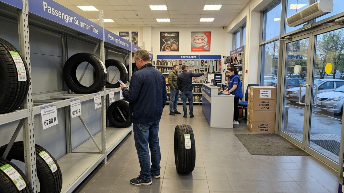 Продажи летних шин в Ростовской области упали почти вдвое за квартал