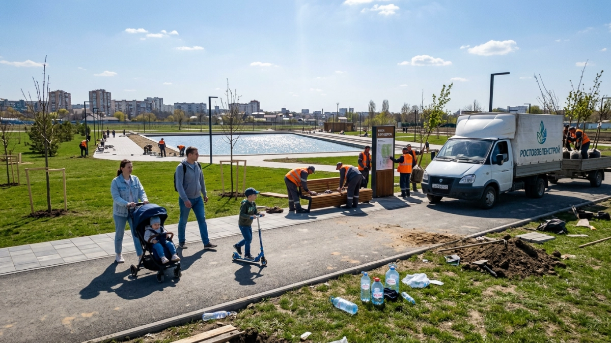 Ростовский блогер показал парк с прудами и кинотеатром на месте ипподрома
