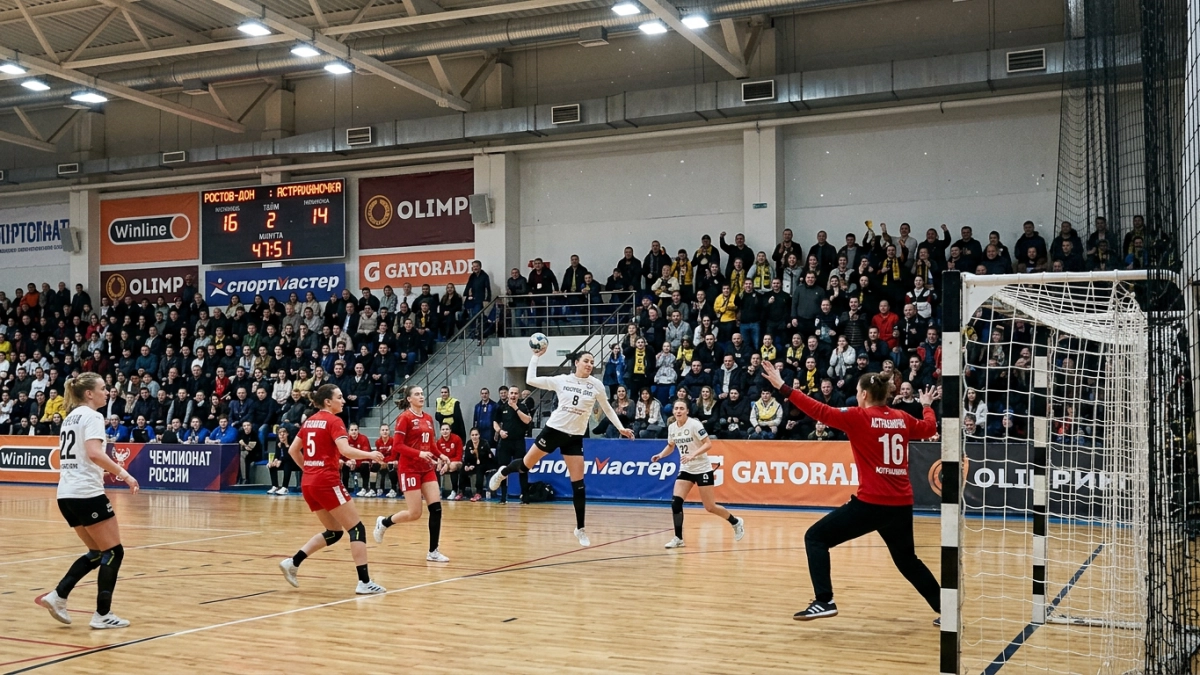 «Ростов-Дон» уступил «Астраханочке» в первом матче полуфинала со счётом 27:30