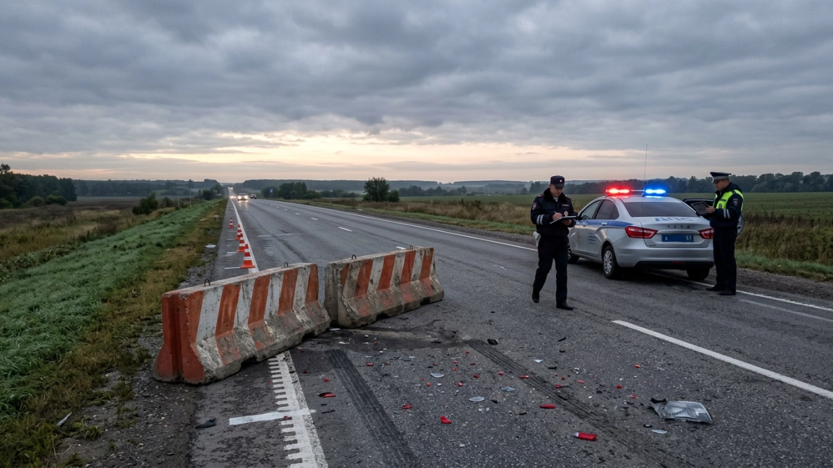 31-летний водитель погиб после удара в бетонные блоки на М-4 «Дон»