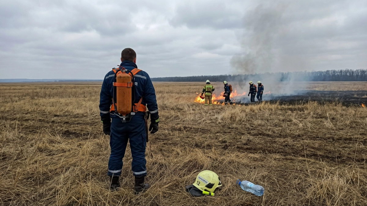 11 пожаров за сутки в Ростовской области: один человек погиб, один спасён
