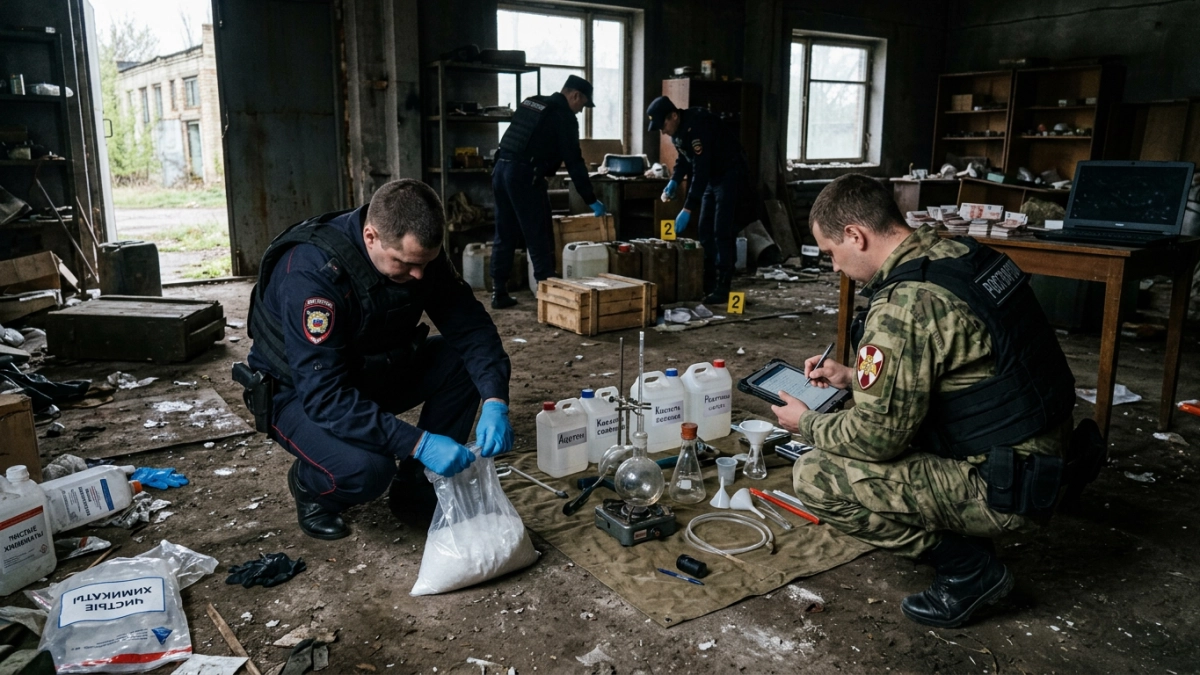 Дрон помог накрыть нарколабораторию с 75 кг мефедрона в Ростовской области