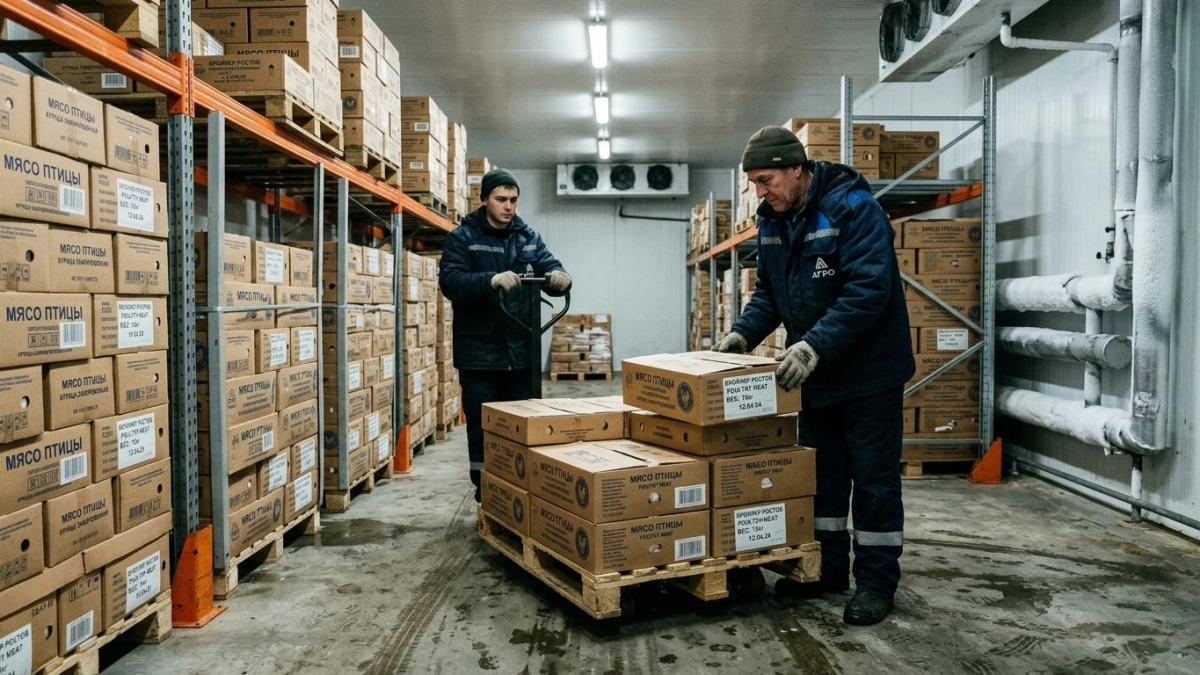 Ростовская область отправила 114 тонн птичьего мяса в Таджикистан