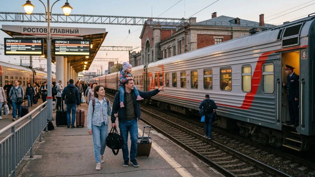 РЖД запустит дополнительный поезд Ростов — Кисловодск на майские праздники